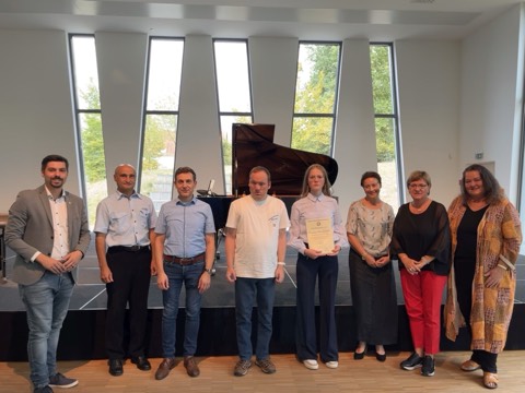 Beigeordneter Philipp Scheidweiler, Valerian Helbling, Steffen Buchmann, Julian Pfitzer, Anastasia-Maria Chernyak, Bibiane Bellaire, Carola Ulrich, Katharina Pieper